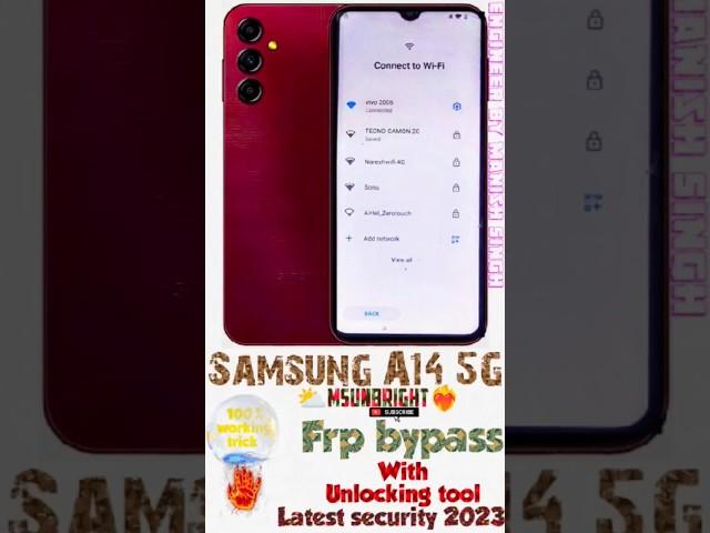 Samsung A14 5G FRP Bypass | Unlocking Tool Method 2023" #shorts #shortvideo #youtubeshorts