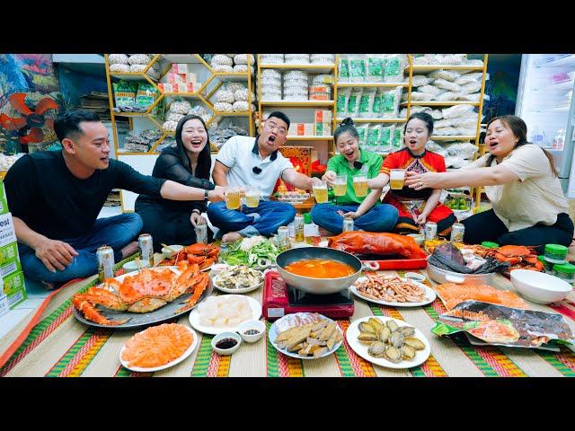 Seafood feast: KING CRAB, LOBSTER, ABALONE, SCALLOPS, VIETNAMESE CRABS,... | SAPA TV