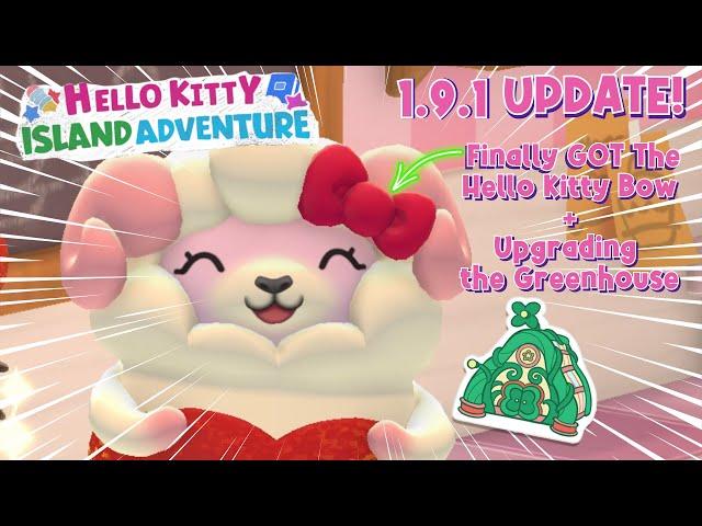 Actually Getting Hello Kitty's Bow + Upgrading the Greenhouse -  Hello Kitty Island Adventure 