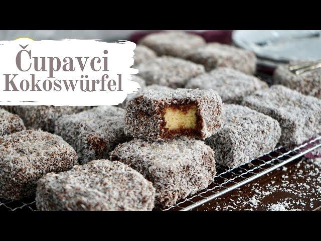 Make Exquisite Coconut Squares easy peasy at home / Cupavci / Lamington Recipe