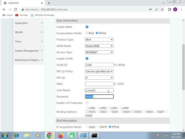 How to configure HG8245W5 GPON ROUTER