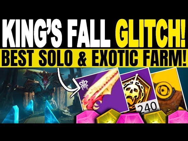 New KING'S FALL SOLO GLITCH! How to Get All SECRET CHESTS & Exotic Farm! Destiny 2 Season Of Plunder