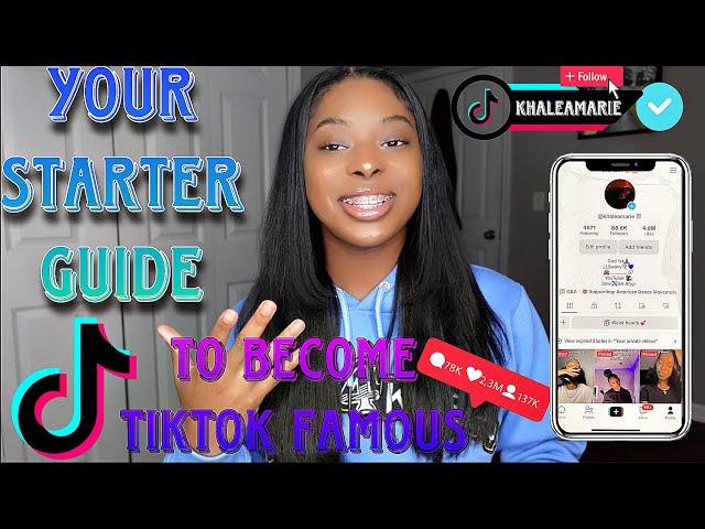 How To Become TIKTOK FAMOUS Overnight In 2023 | tips & tricks to go VIRAL | Khalea Marie