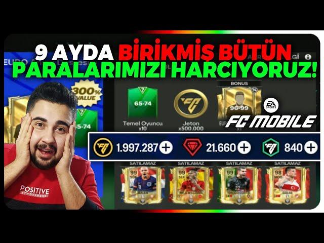 9 AYDA OYUNUN VERDİĞİ BİRİKMİŞ BÜTÜN PARALARI HARCIYORUZ! PAKET AÇILIMI! FC MOBILE 24