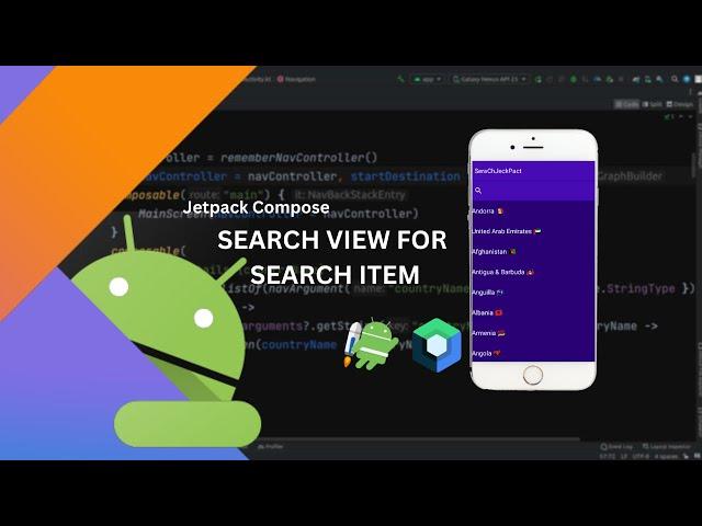 jetpack compose using search view in android studio/search TextFeld in list compose android jetpack