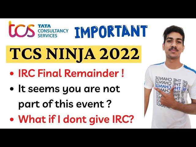 TCS NQT IRC TEST Problem | Infrastrure Readiness Check | TCS Ninja Hiring 2022 | TCS NINJA IRC