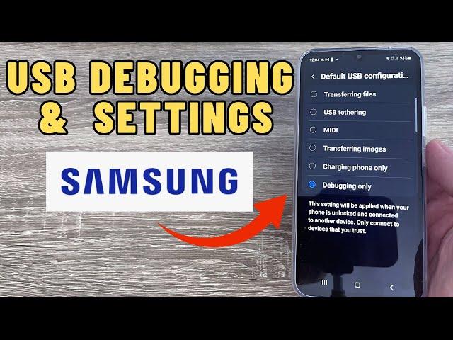 How to Enable USB Debugging & USB Settings on Samsung Galaxy A14, A24, A34, A54