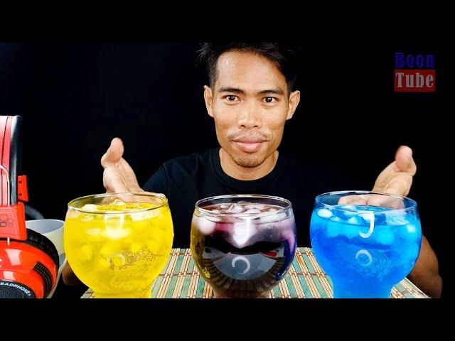 ASMR Drinking Mirinda Mix It Blue Purple Yellow | EP.218 I BoonTube