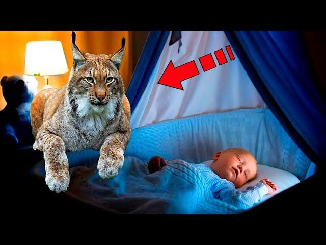 The lynx came to the child every night. Having learned the reason, the parents were horrified!