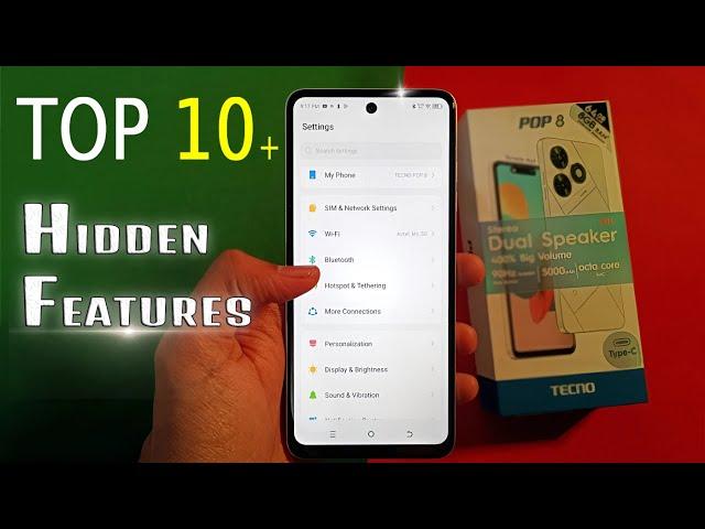 Tecno pop 8 Top 10 Tips & Tricks | Hidden features