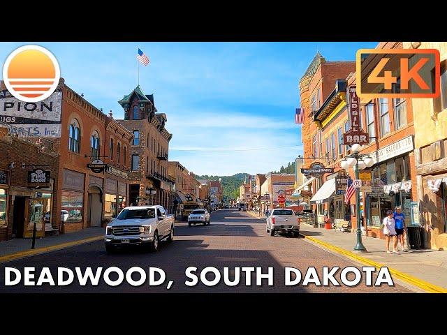 [4K60] Deadwood, South Dakota!  Drive with me through a South Dakota town!