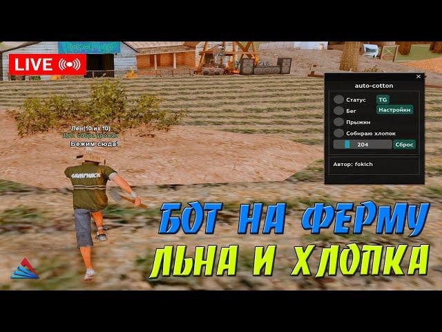 AUTO - COTTON V3 - БОТ НА ФЕРМУ ЛЬНА И ХЛОПОКА ДЛЯ ARIZONA RP / ФАРМИМ ДЕНЕЖКИ БОТОМ В GTA SAMP