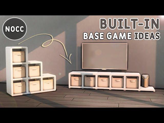  BASE GAME BUILD-IN IDEAS • Functional | No CC or Mods | The Sims 4 Building Tutorial