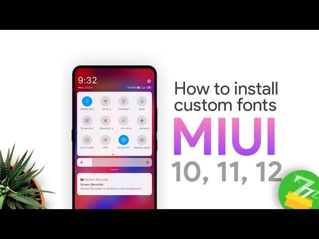 How to Install Custom Fonts on MIUI 10, 11 or 12 Using zFont [No Root]