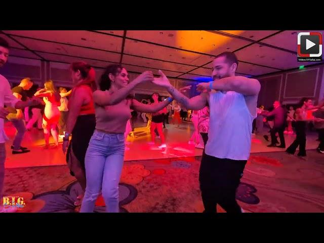 Liurys y Erick Ortiz dancing at BIG Salsa Festival 2024