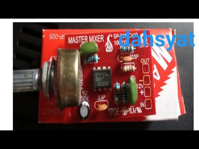 Master mixer multi fungsi ( penguat mic)