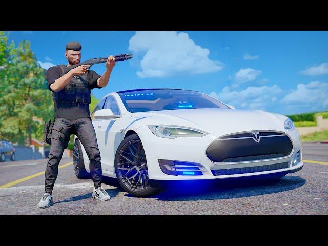 1000 PS POLIZEI TESLA! | GTA 5 Real Life Online