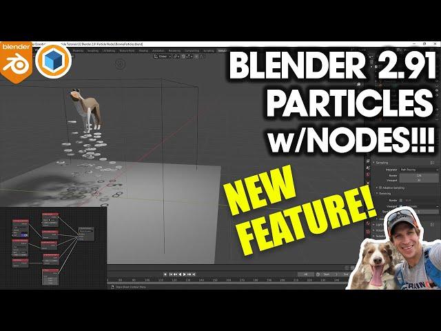 Blender 2.91 Alpha NEW FEATURE! How to Use Particle Nodes!