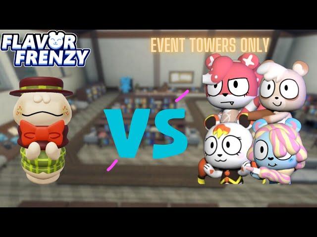 Bookworm Library Vs Event Towers! (Roblox Flavor Frenzy)
