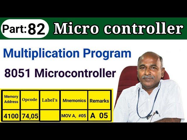 Multiplication Program 8051 Microcontroller