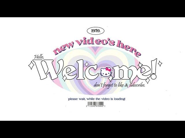 cute aesthetic intro template (hello kitty themed) | FREE FOR USE