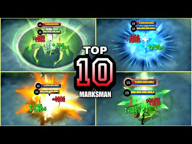 TOP 10 BEST MARKSMAN FOR 2025 ~ MOBILE LEGENDS