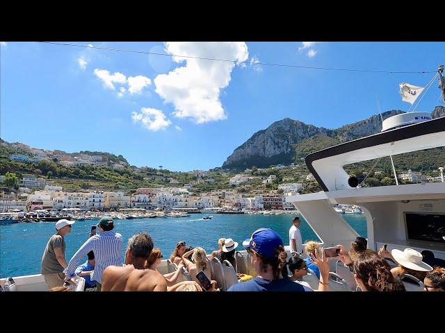 by boat from Positano to Capri   4K