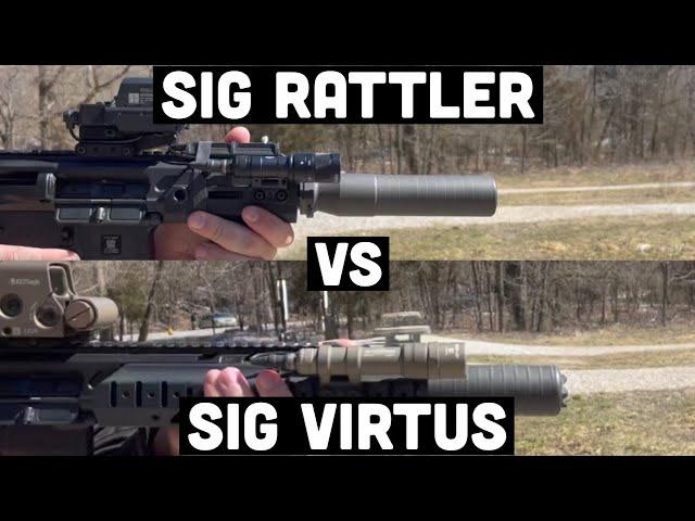 Sig Rattler vs. Sig Virtus- Suppressor Demonstration