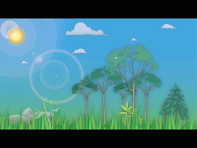 Cartoon Landscape in Adobe Illustrator