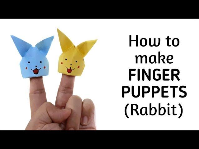 How to make origami paper finger puppets | Origami / Paper Folding Craft Ideas, Videos & Tutorials.