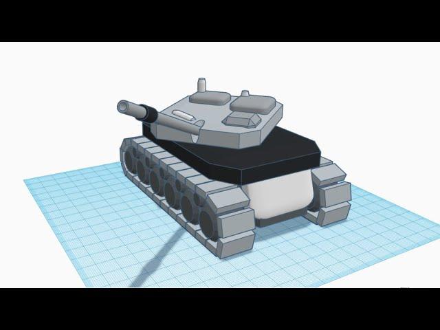 {Tinkercad 3D Model}tank_1 part 1