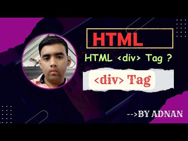 "HTML Div Tag Explained for Beginners | Simple Code Example"