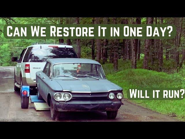 62 Corvair, Can We Get It Running & Restored In One Day?