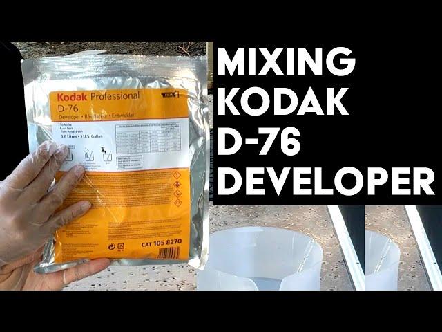 Mixing Kodak D-76 Developer (1 gallon from powder)