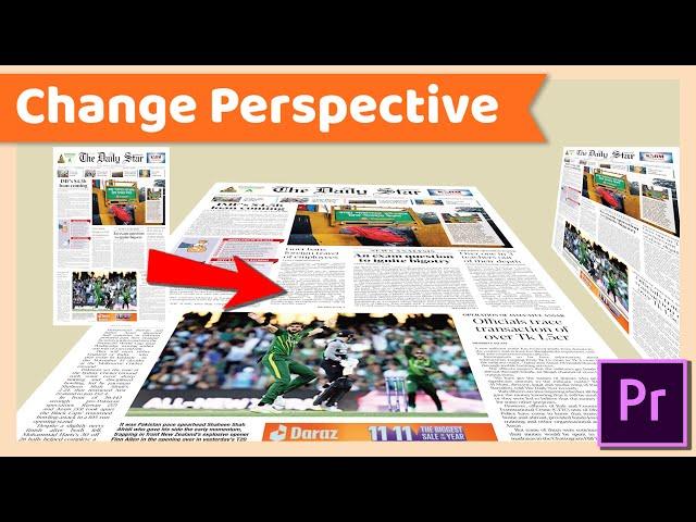 How to Change Perspective of video | Adobe Premiere Pro Tutorial