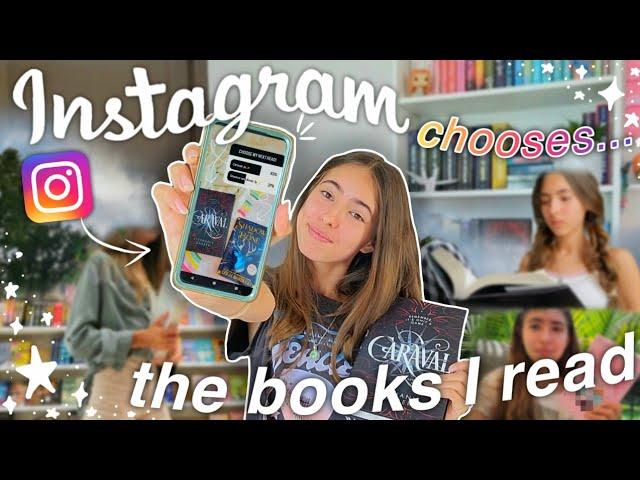 instagram chooses the books i read ⭐️ (spoiler free!)