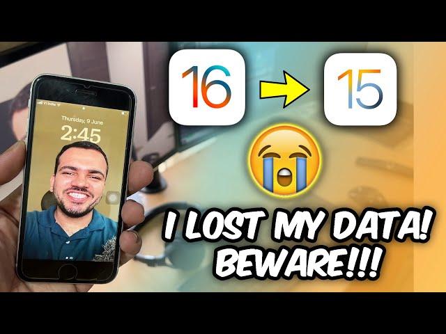 How to Downgrade to iOS 15 or 16 without Losing Data *NOT CLICKBAIT*