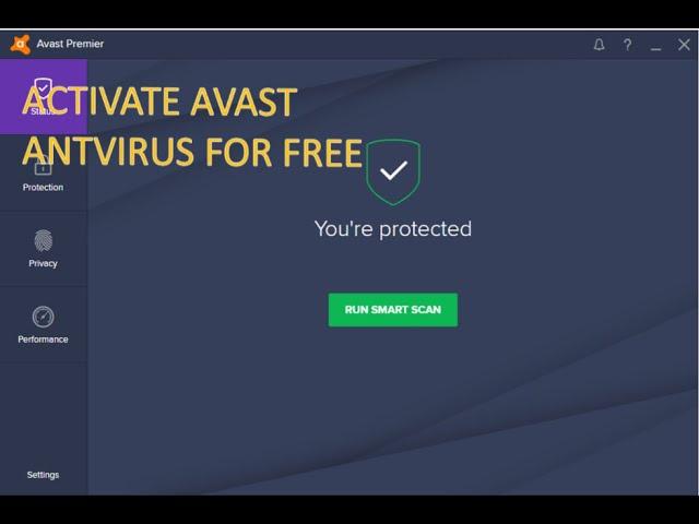 Activate License Key Of Avast Antivirus(For Free)premier