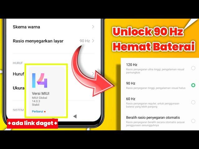 Cara Unlock Refresh Rate Layar Dari 120 Hz Ke 90 Hz Di Android Untuk Hemat Baterai Tested Xiaomi