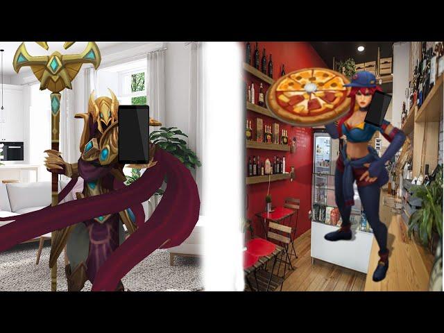 Azir calls Sivir's pizza shop