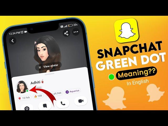 Snapchat New Update 2025 | Green dot on Snapchat Profile means