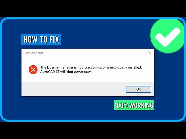 Fix the License Manager is Not Functioning or is Improperly Installed Autocad Revit in Win11/10/7