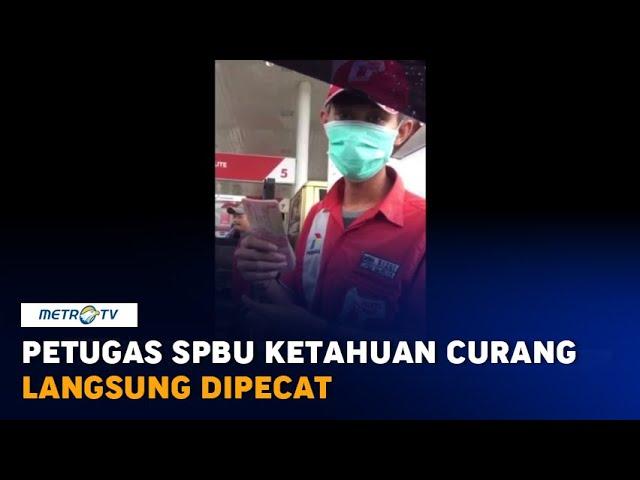 Viral Video Aksi Kecurangan Petugas SPBU Bintaro