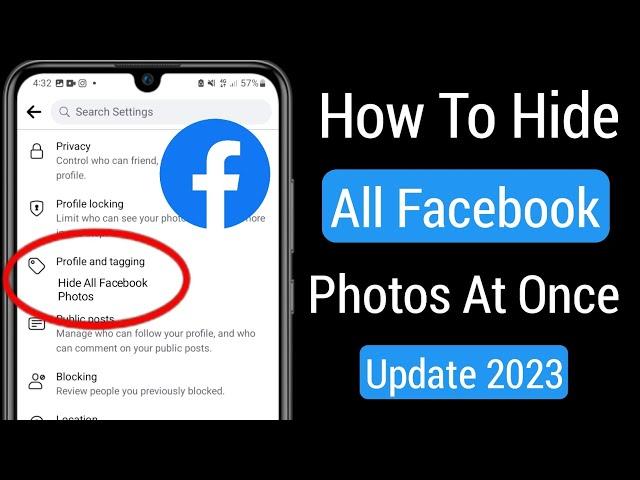 How To Hide All Facebook Photos At Once (New 2023) | Hide All Facebook Photos