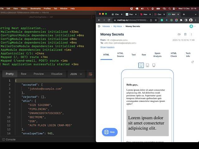 Nestjs Send Email using the Mailer Module