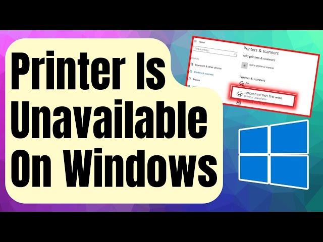 SOLVED: Printer Driver Is Unavailable Error On Windows [Updated 2024]