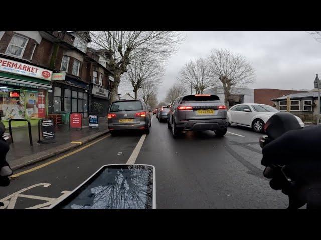 A typical UK cycle lane