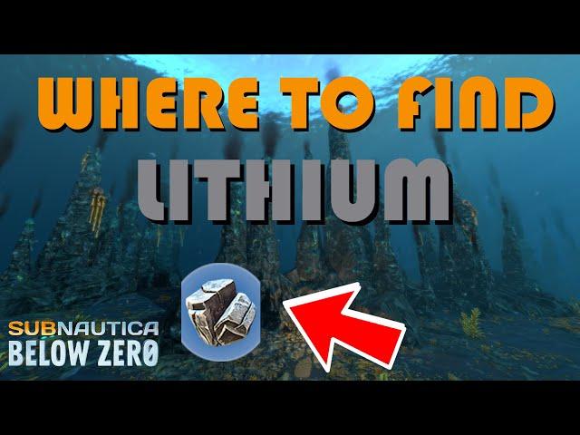 Subnautica Below Zero where to find Lithium