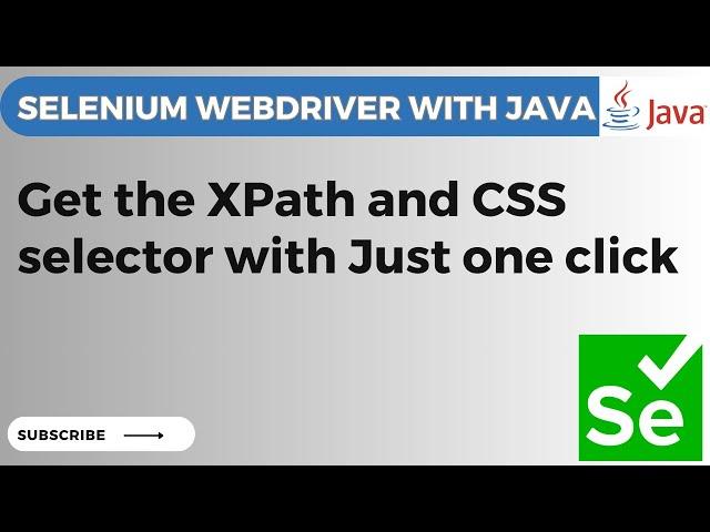 Selenium WebDriver tutorial #31  What is SelectorsHub?