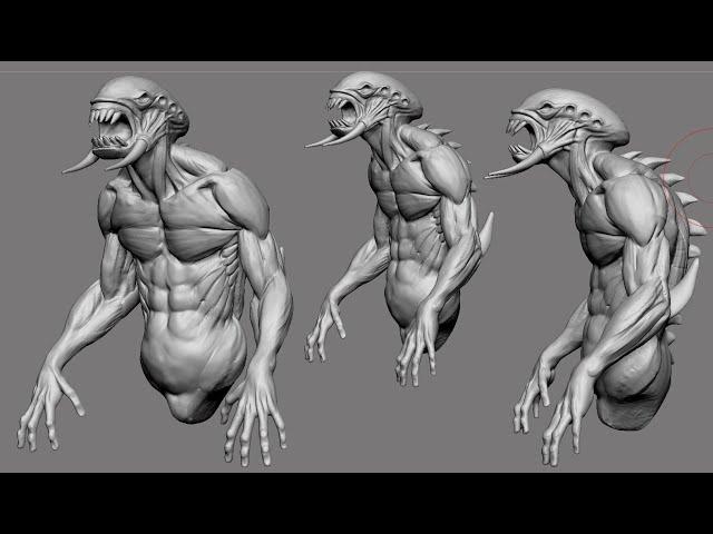 Creature Bust live Sculpting II Zart OnlineMasterClass